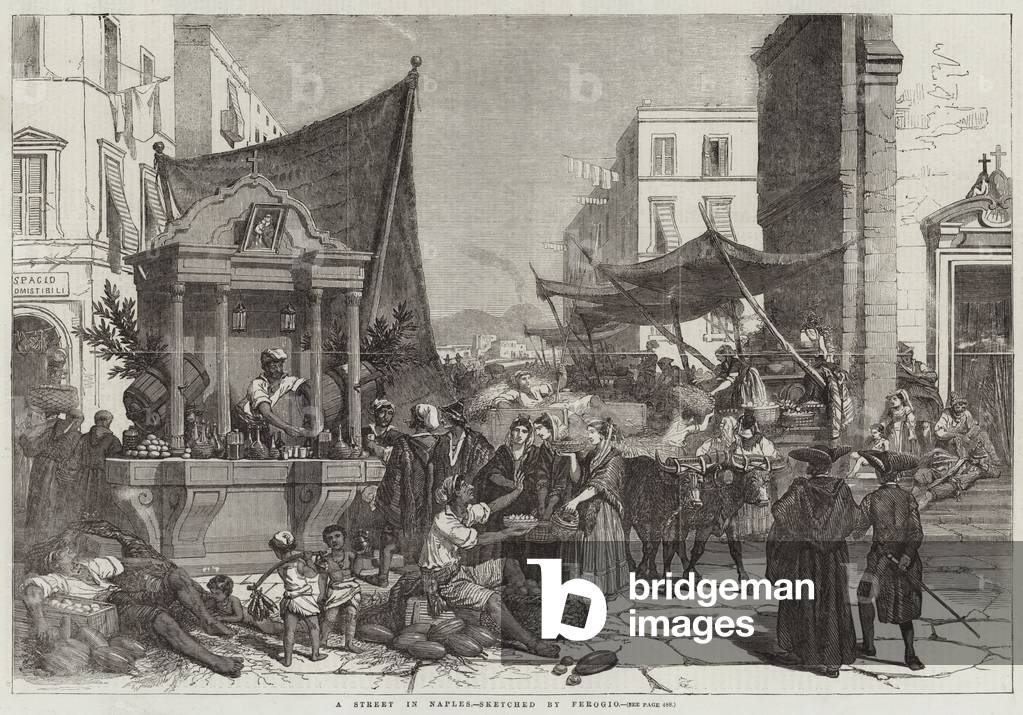 A Street in Naples (engraving)
