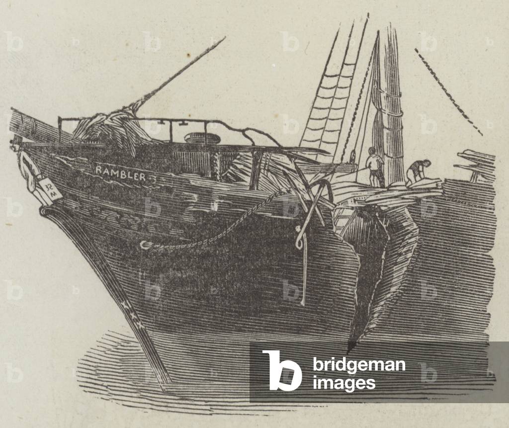 Fatal Collision on the River Mersey (engraving)
