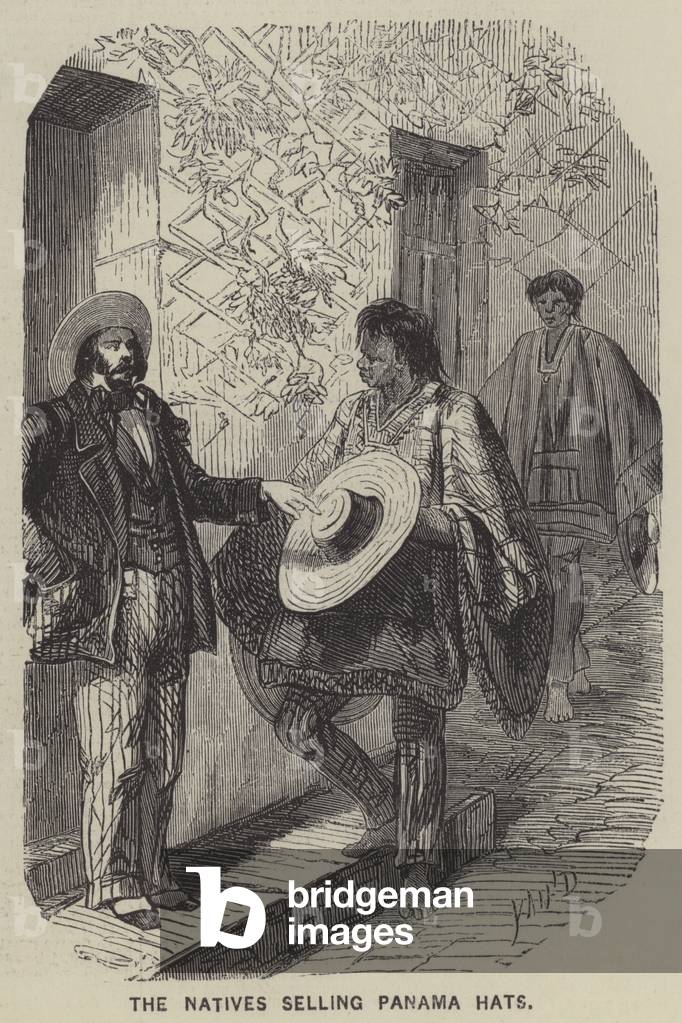 The Natives Selling Panama Hats (engraving)