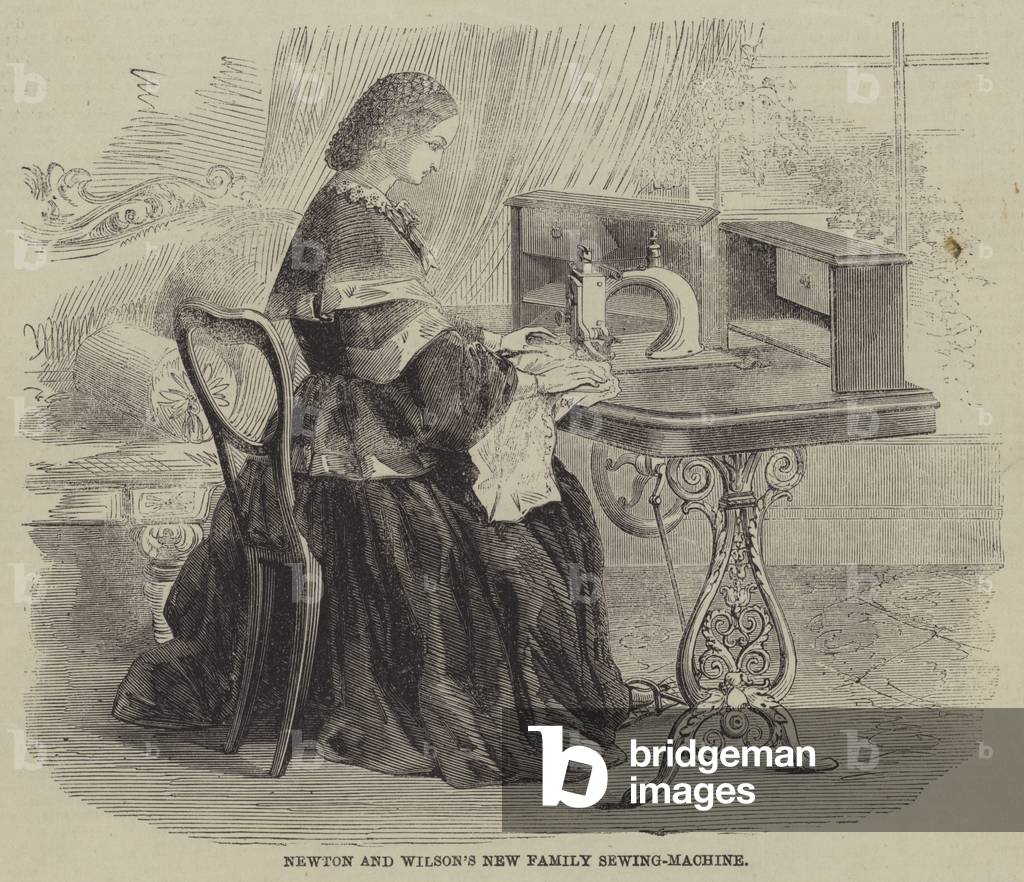 Newton and Wilson's New Family Sewing-Machine (engraving)