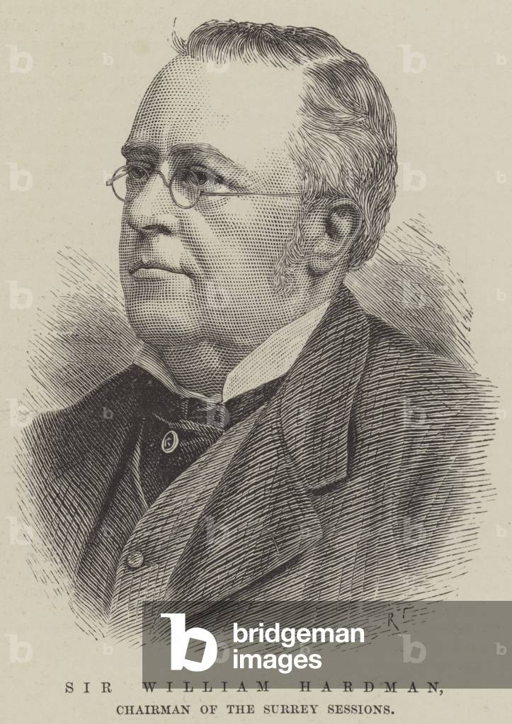 Sir William Hardman, Chairman of the Surrey Sessions (engraving)