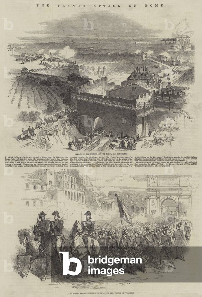 The French Attack on Rome (engraving)