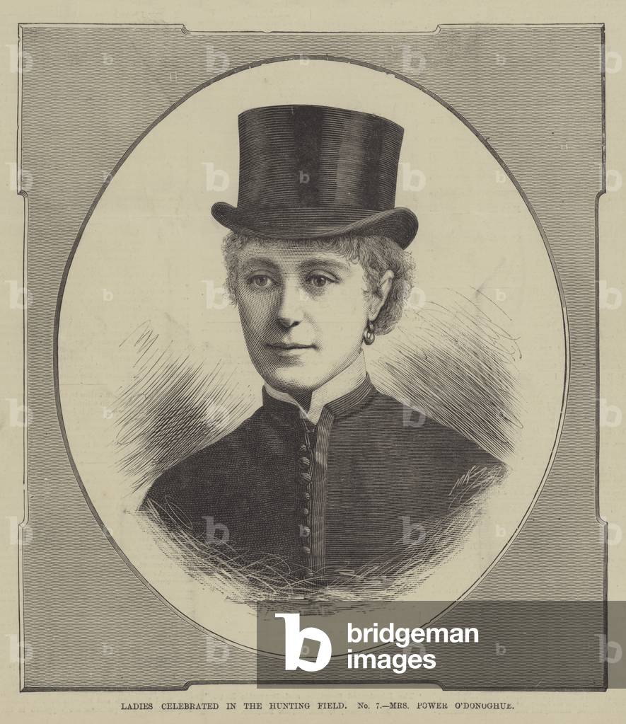 Ladies celebrated in the Hunting Field, Mrs Power O'Donoghue (engraving)