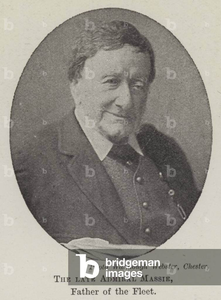 The late Admiral Massie, Father of the Fleet (b/w photo)