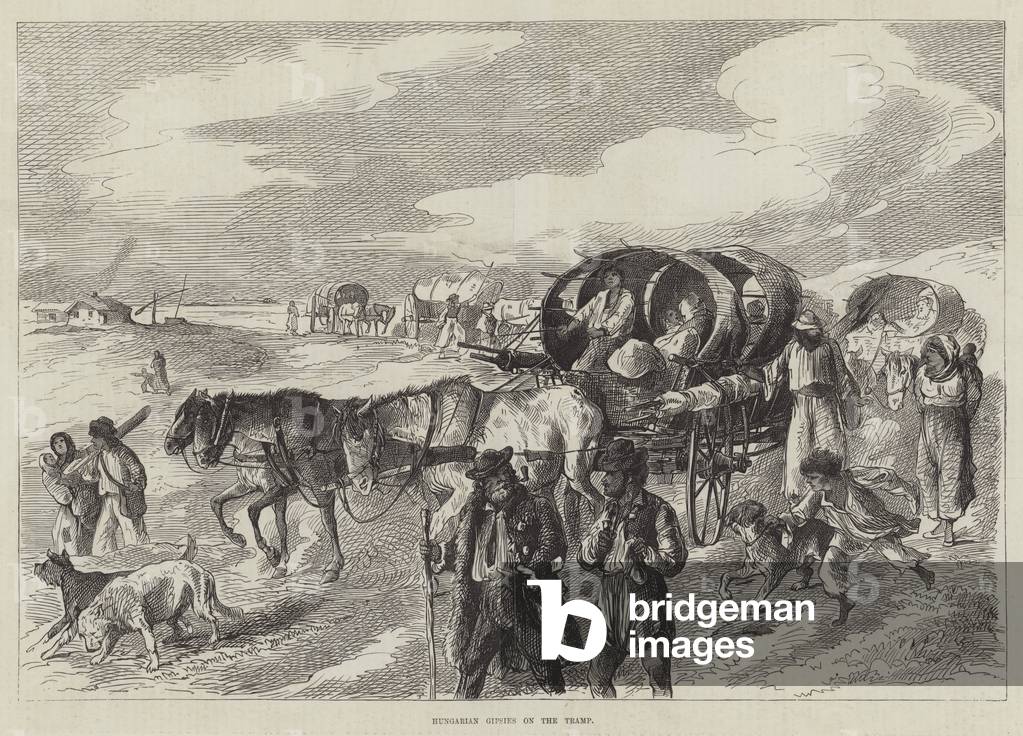Hungarian Gipsies on the Tramp (engraving)