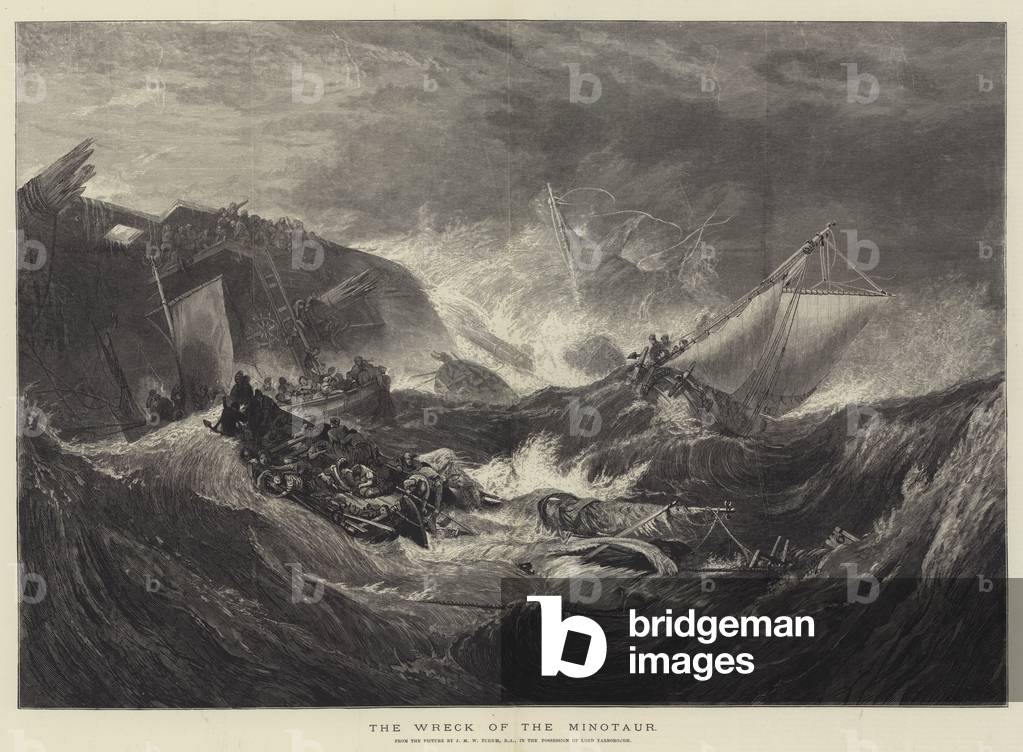 The Wreck of the Minotaur (engraving)