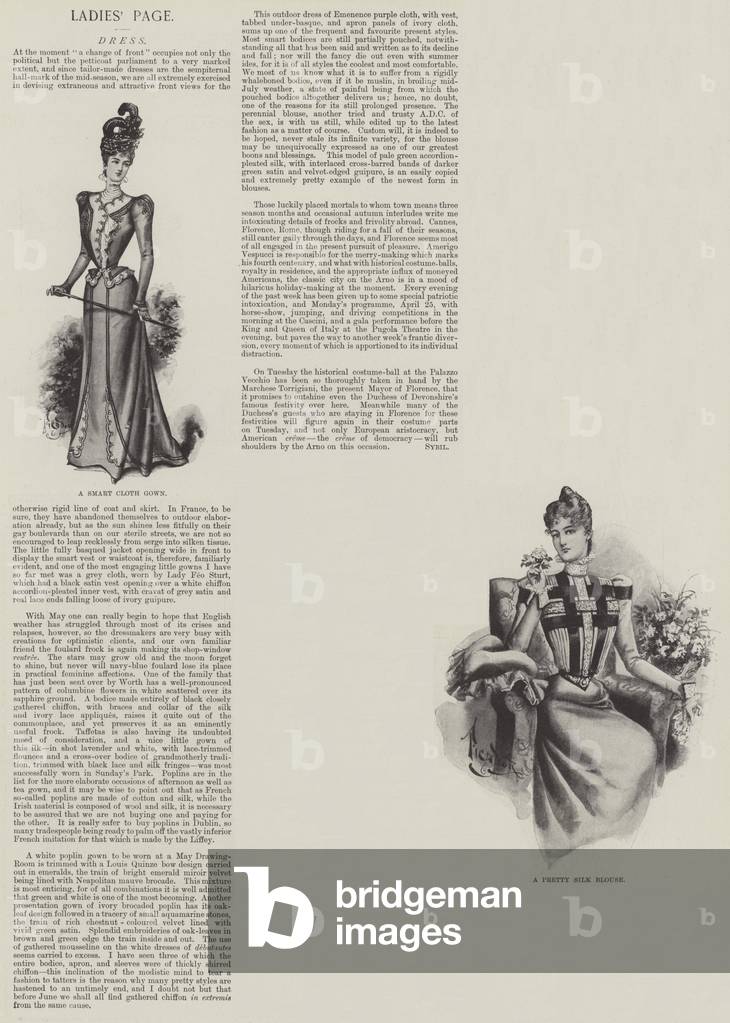 Ladies' Page, Dress (litho)