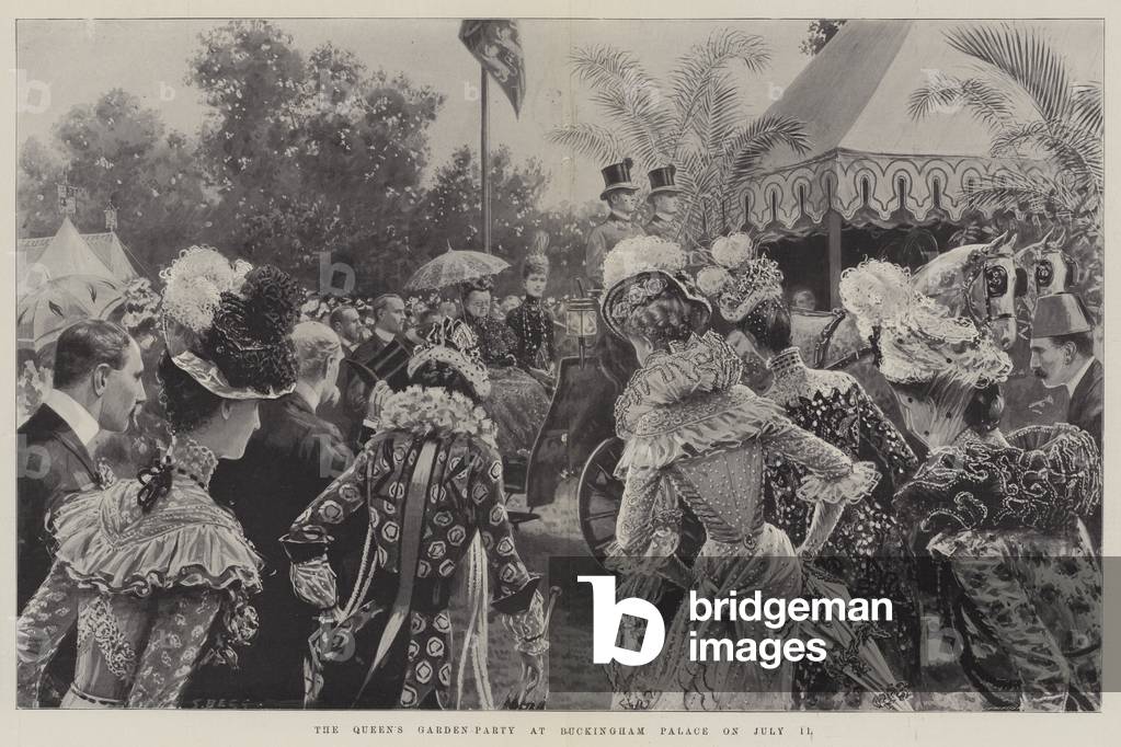 The Queen's Garden Party at Buckingham Palace on 11 July (engraving)