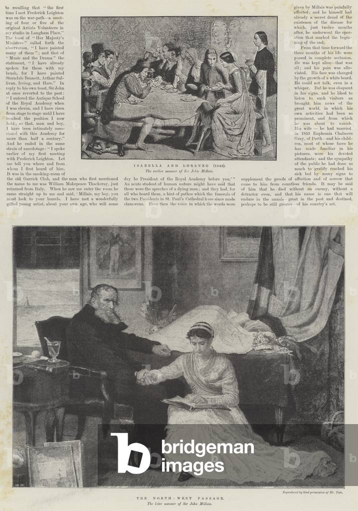 The Late Sir John Everett Millais (engraving)