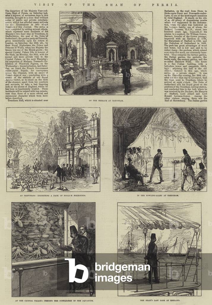 Visit of the Shah of Persia (engraving)