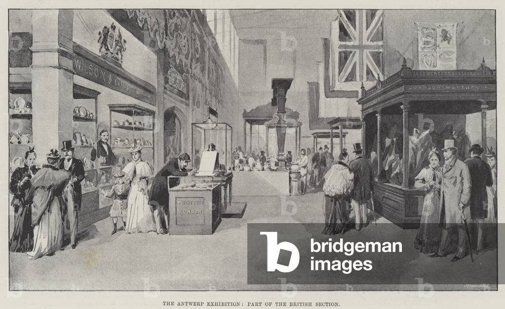 The Antwerp Exhibition, Part of the British Section (engraving)