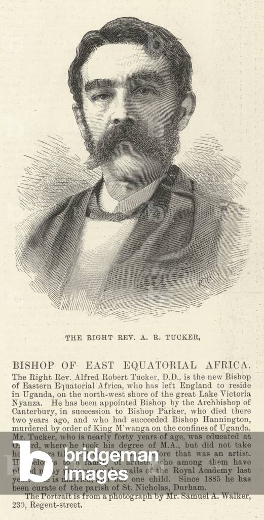 The Right Reverend A R Tucker (engraving)