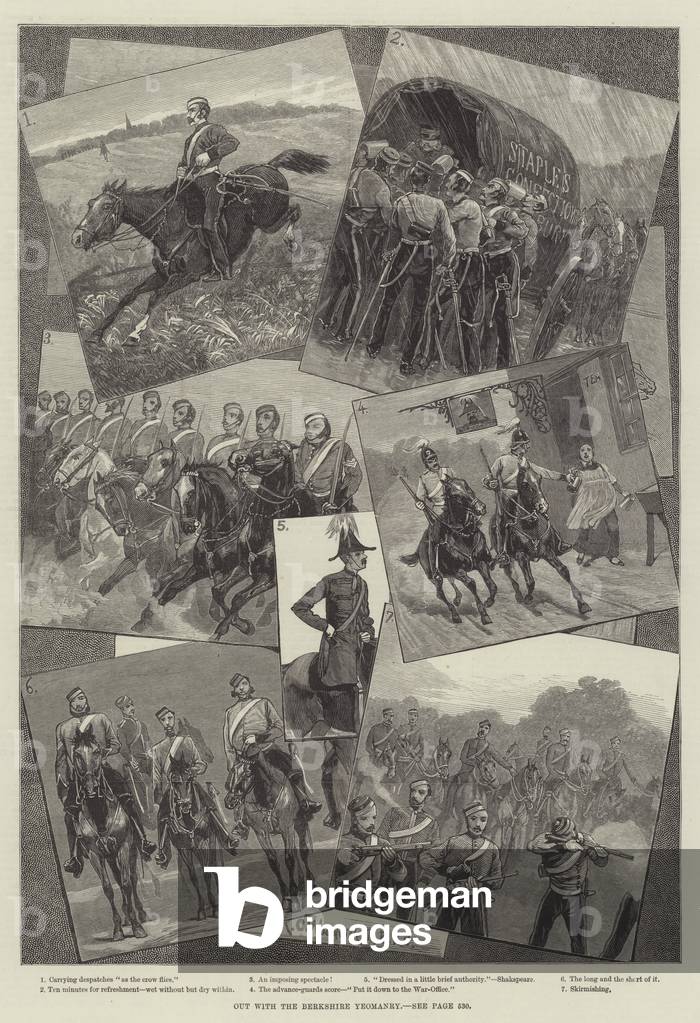 Out with the Berkshire Yeomanry (engraving)