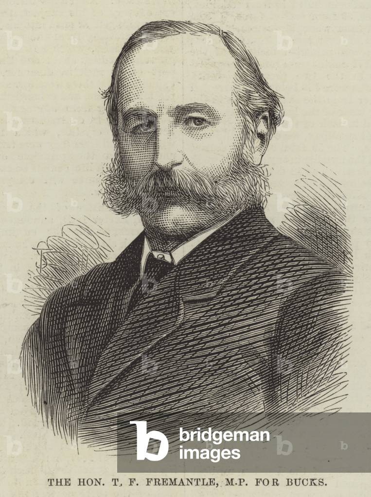 The Honourable T F Fremantle, MP for Bucks (engraving)
