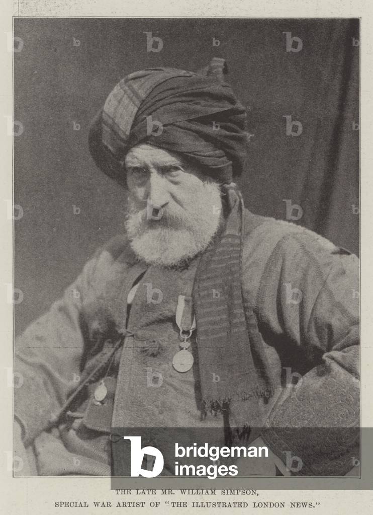 The late Mr William Simpson, Special War Artist of 