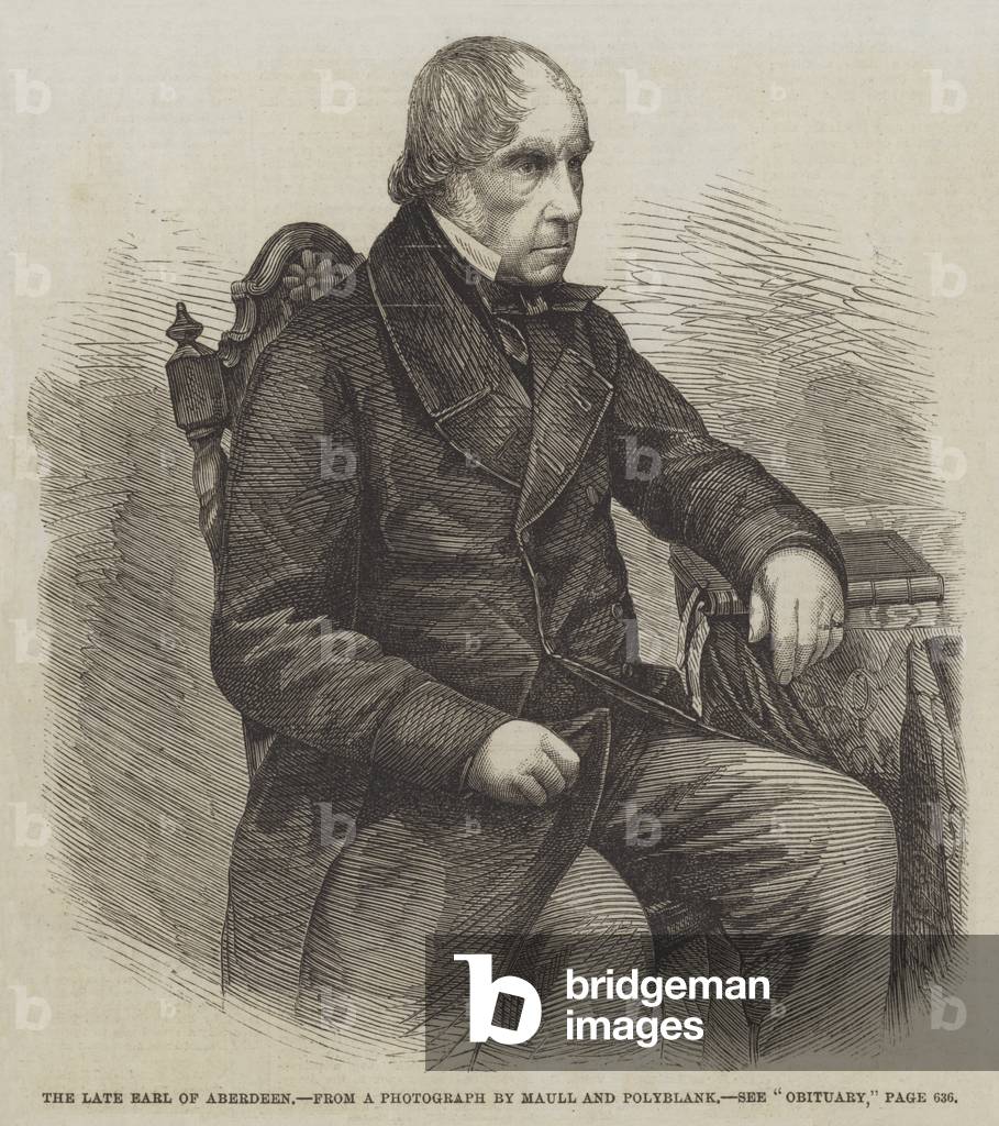 The late Earl of Aberdeen (engraving)