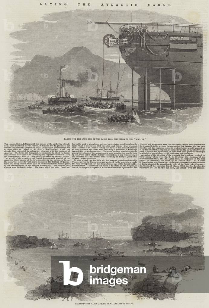 Laying the Atlantic Cable (engraving)