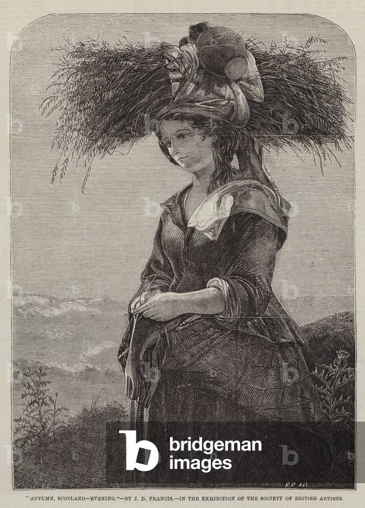 Autumn, Scotland, Evening (engraving)