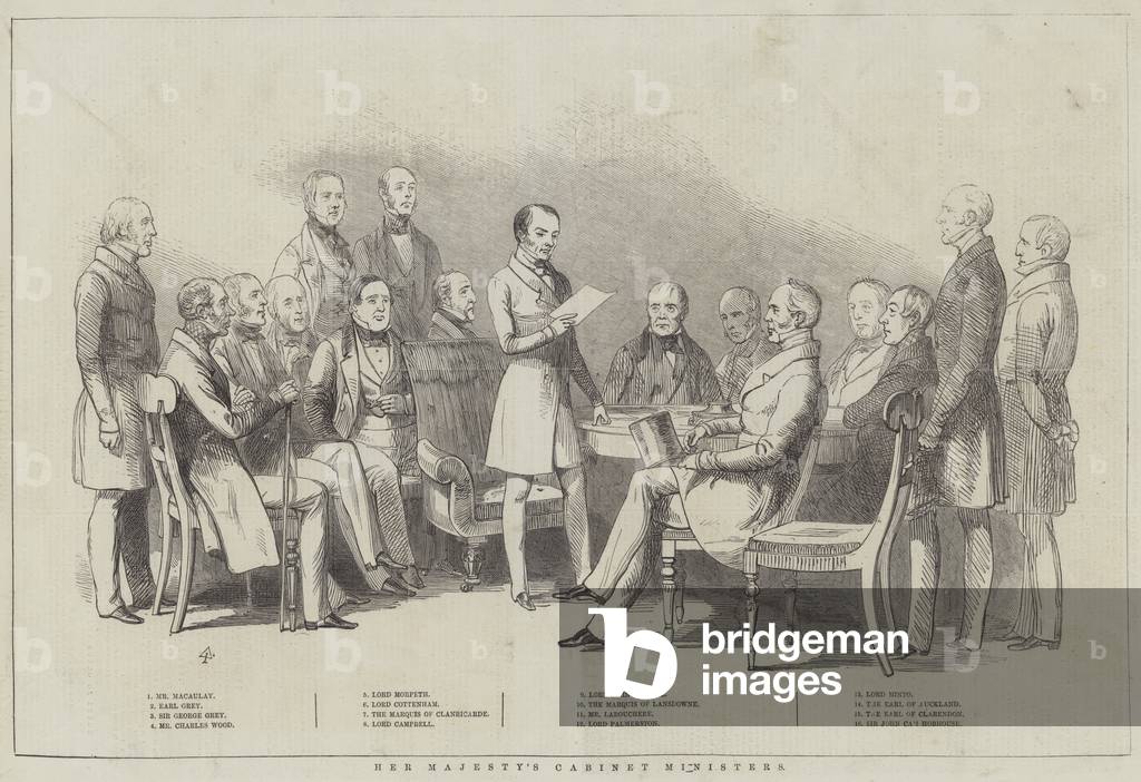 Her Majesty's Cabinet Ministers (engraving)