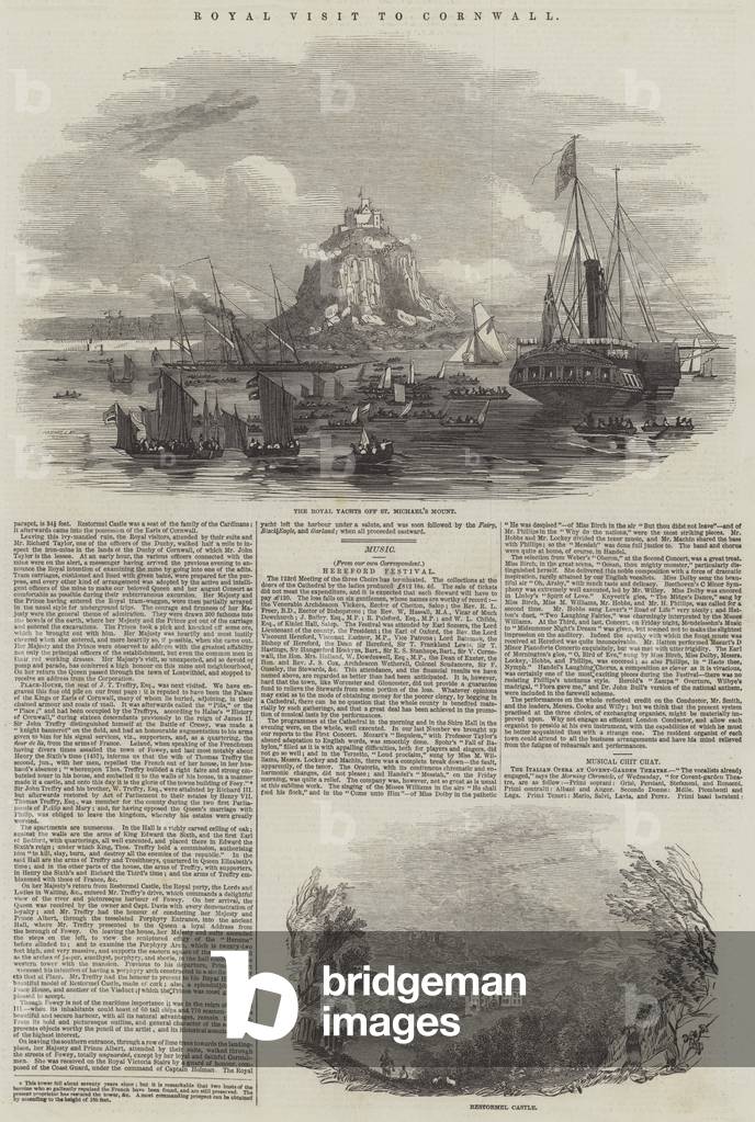 Royal Visit to Cornwall (engraving)