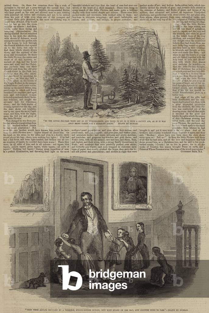 Illustrations for The Little Fir Tree (engraving)