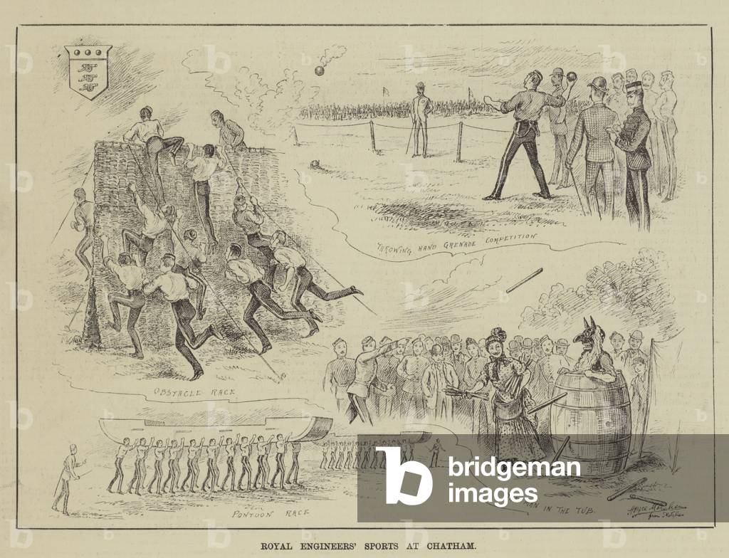 Royal Engineers' Sports at Chatham (engraving)