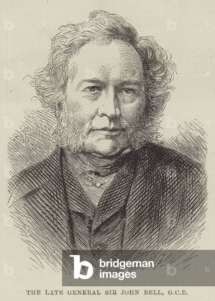 The late General Sir John Bell, GCB (engraving)