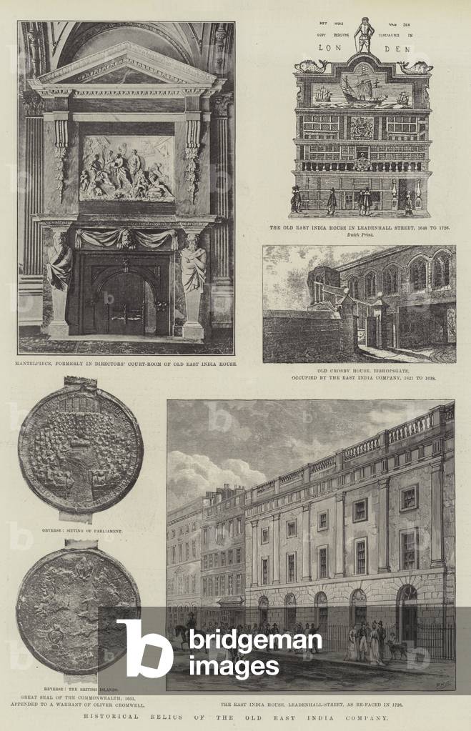Historical Relics of the Old East India Company (b/w photo)