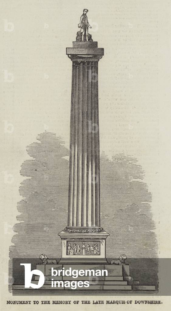 Monument to the Memory of the late Marquis of Downshire (engraving)