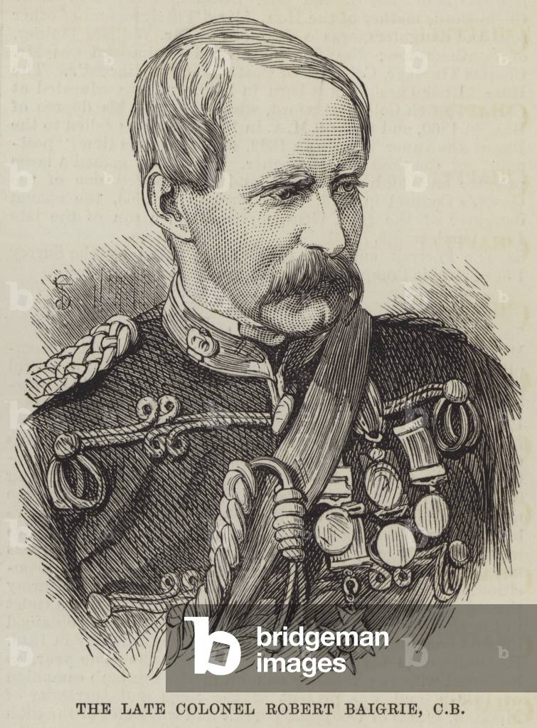 The late Colonel Robert Baigrie, CB (engraving)