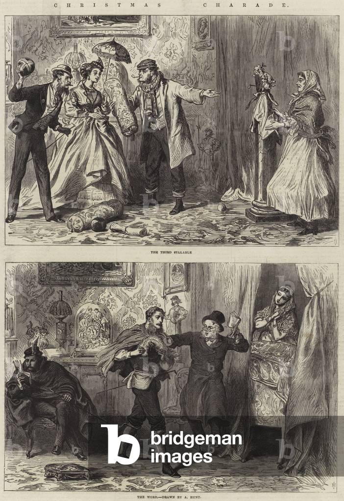 A Pictorial Christmas Charade (engraving)