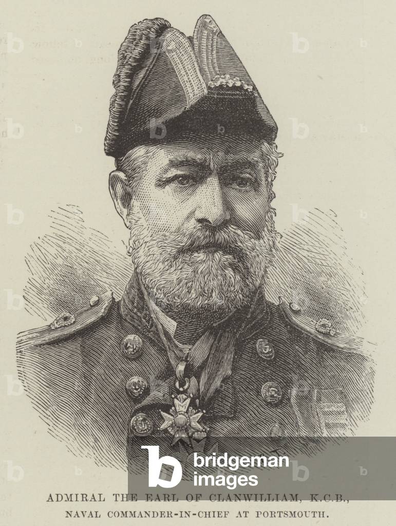 Admiral the Earl of Clanwilliam, KCB, Naval Commander-in-Chief at Portsmouth (engraving)