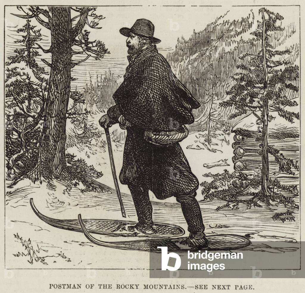 Postman of the Rocky Mountains (engraving)