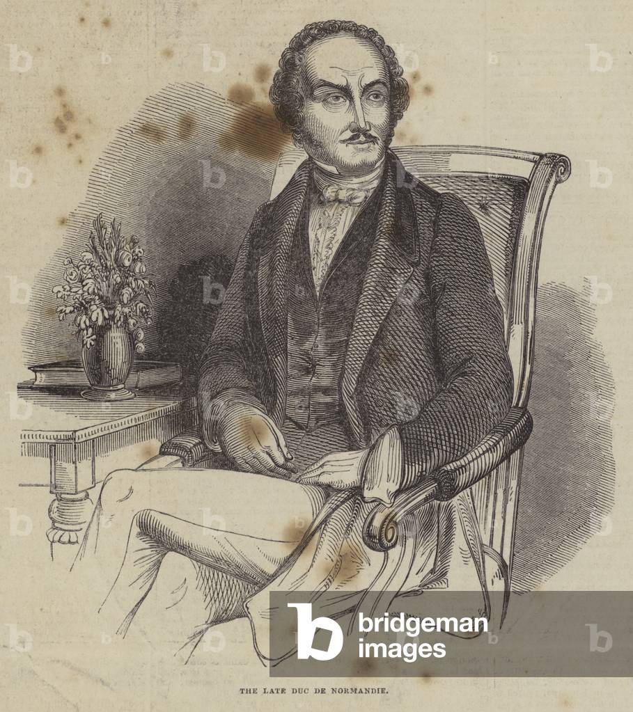 The late Duc de Normandie (engraving)