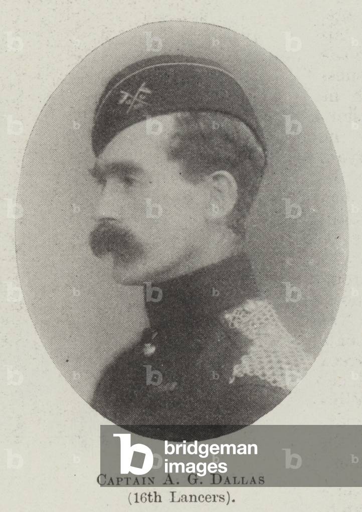 Captain A G Dallas, 16th Lancers (b/w photo)