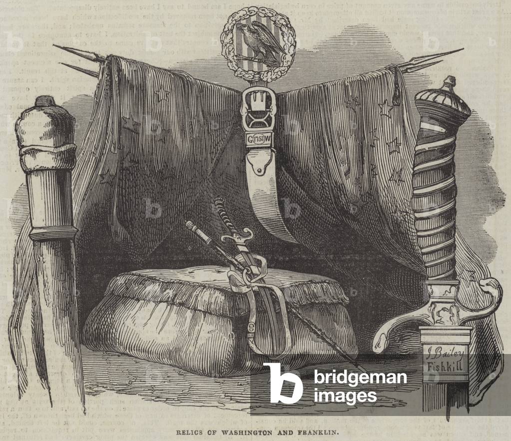 Relics of Washington and Franklin (engraving)