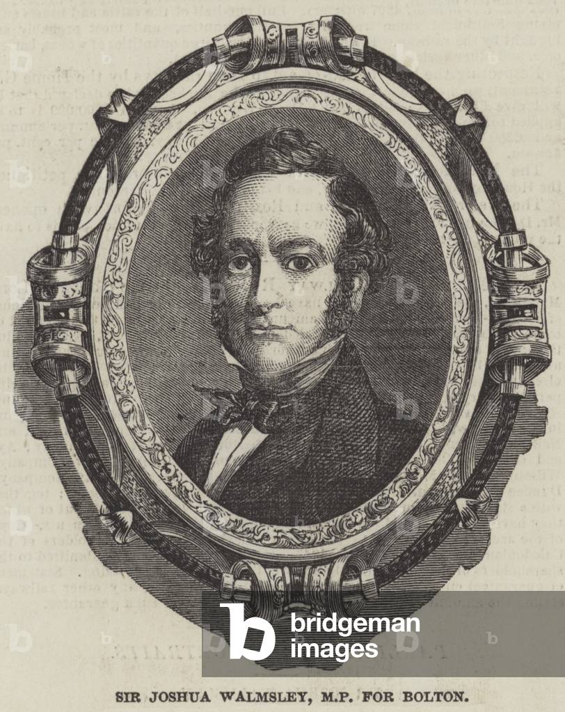 Sir Joshua Walmsley, MP for Bolton (engraving)
