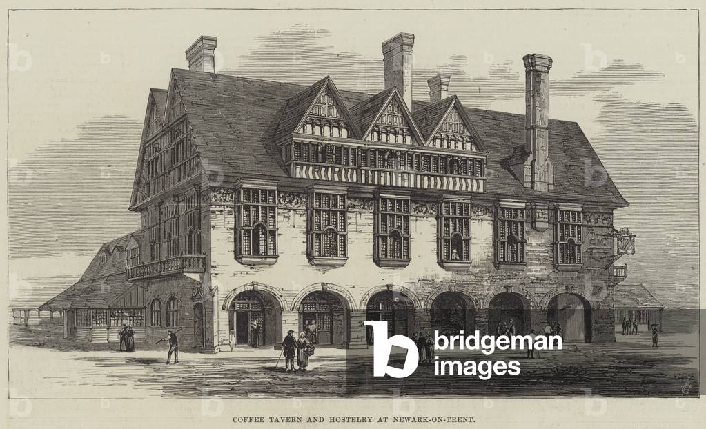 Coffee Tavern and Hostelry at Newark-on-Trent (engraving)
