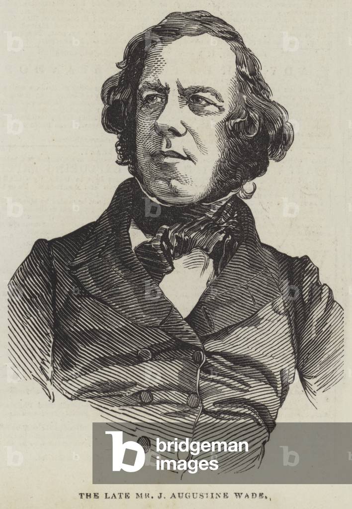 The Late Mr J Augustine Wade (engraving)