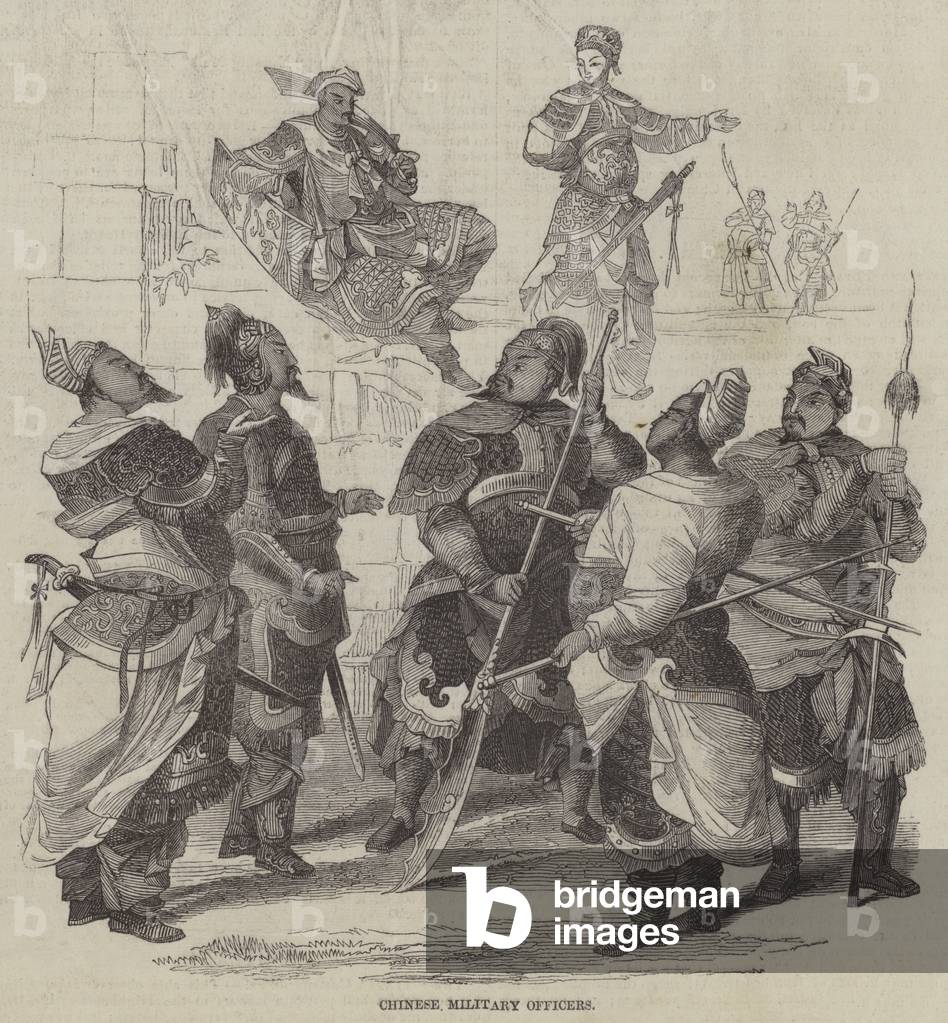 Chinese Military Officers (engraving)
