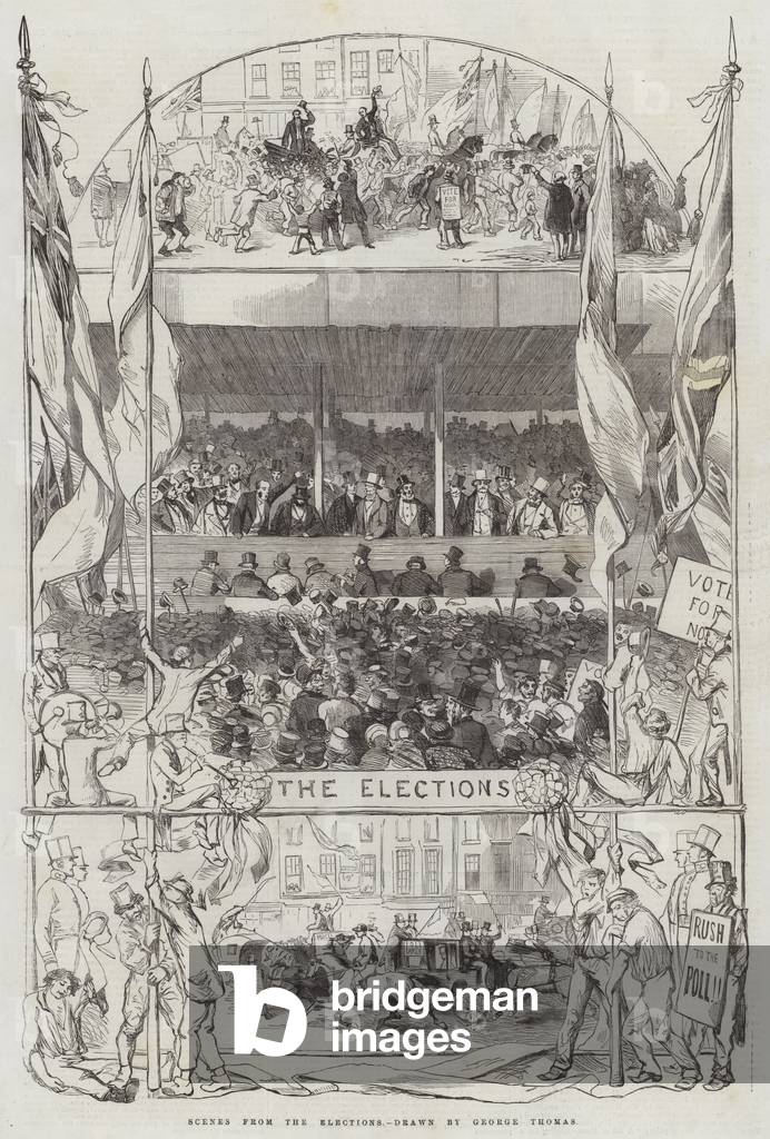 Scenes from the Elections (engraving)