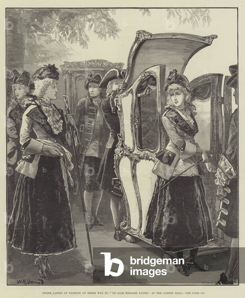 Three Ladies of Fashion on their Way to 