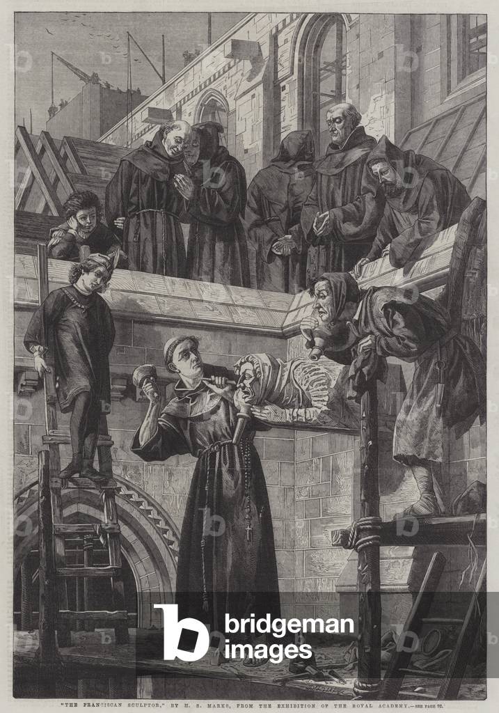 The Franciscan Sculptor (engraving)