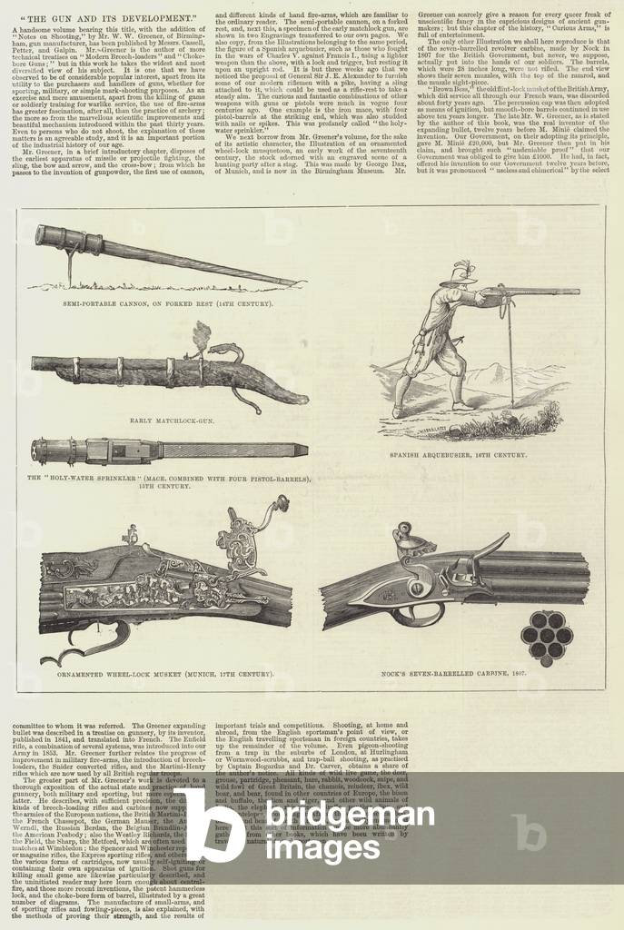 The Gun and its Development (engraving)