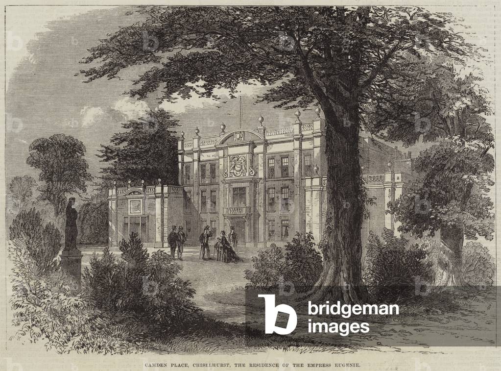Camden Place, Chiselhurst, the Residence of the Empress Eugenie (engraving)