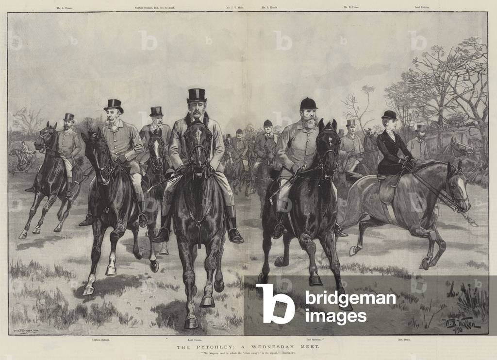 The Pytchley, a Wednesday Meet (engraving)