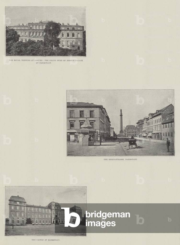 Sketches of Darmstadt (b/w photo)