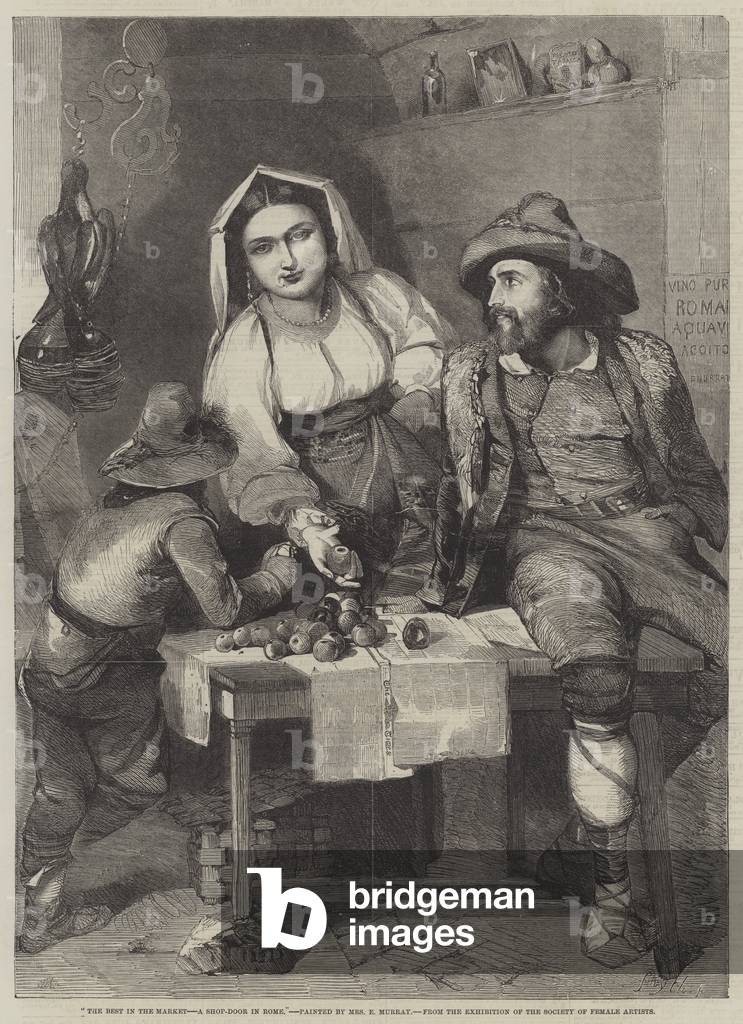 The Best in the Market, A Shop-Door in Rome (engraving)