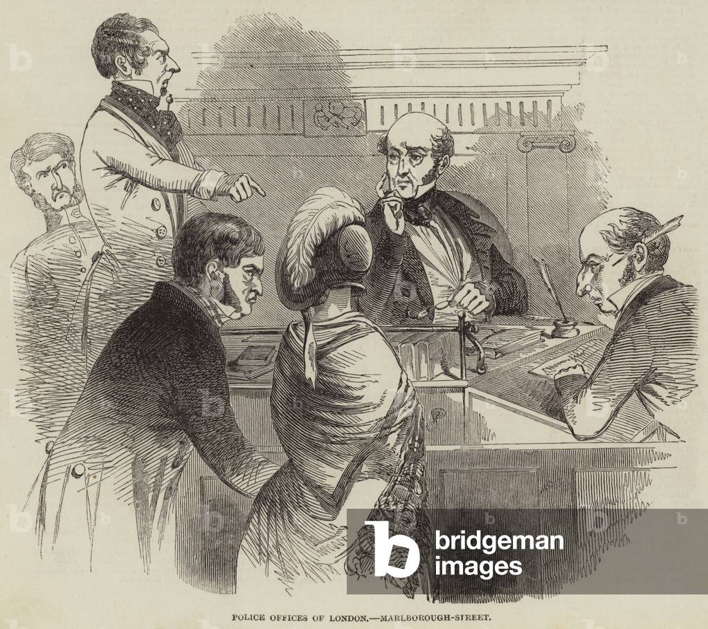 Police Offices of London, Marlborough-Street (engraving)