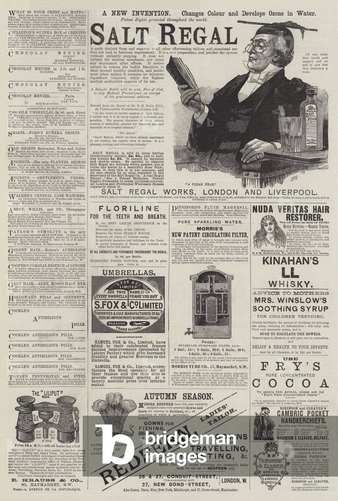 Page of Advertisements (engraving)